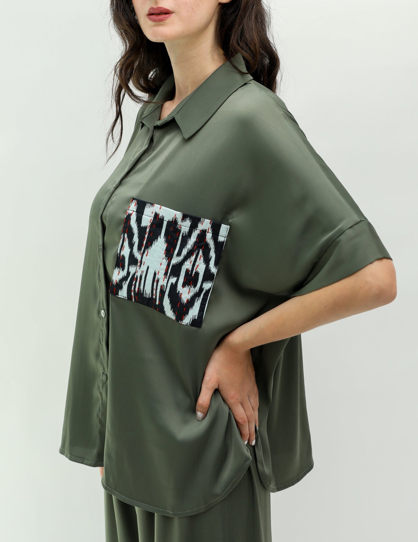 The Silk set - Olive green