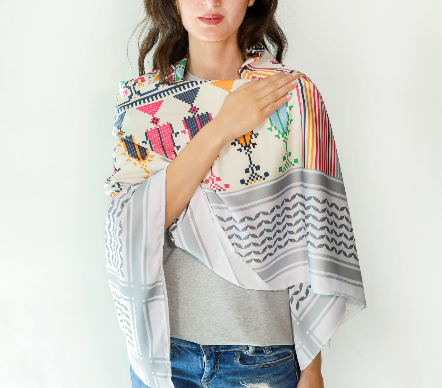 Yasmin silk Scarf