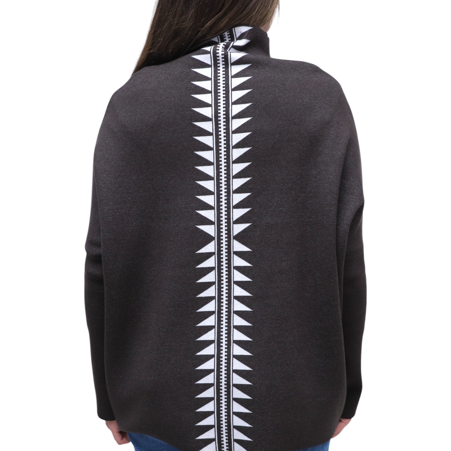 Charcoal High Neck Top