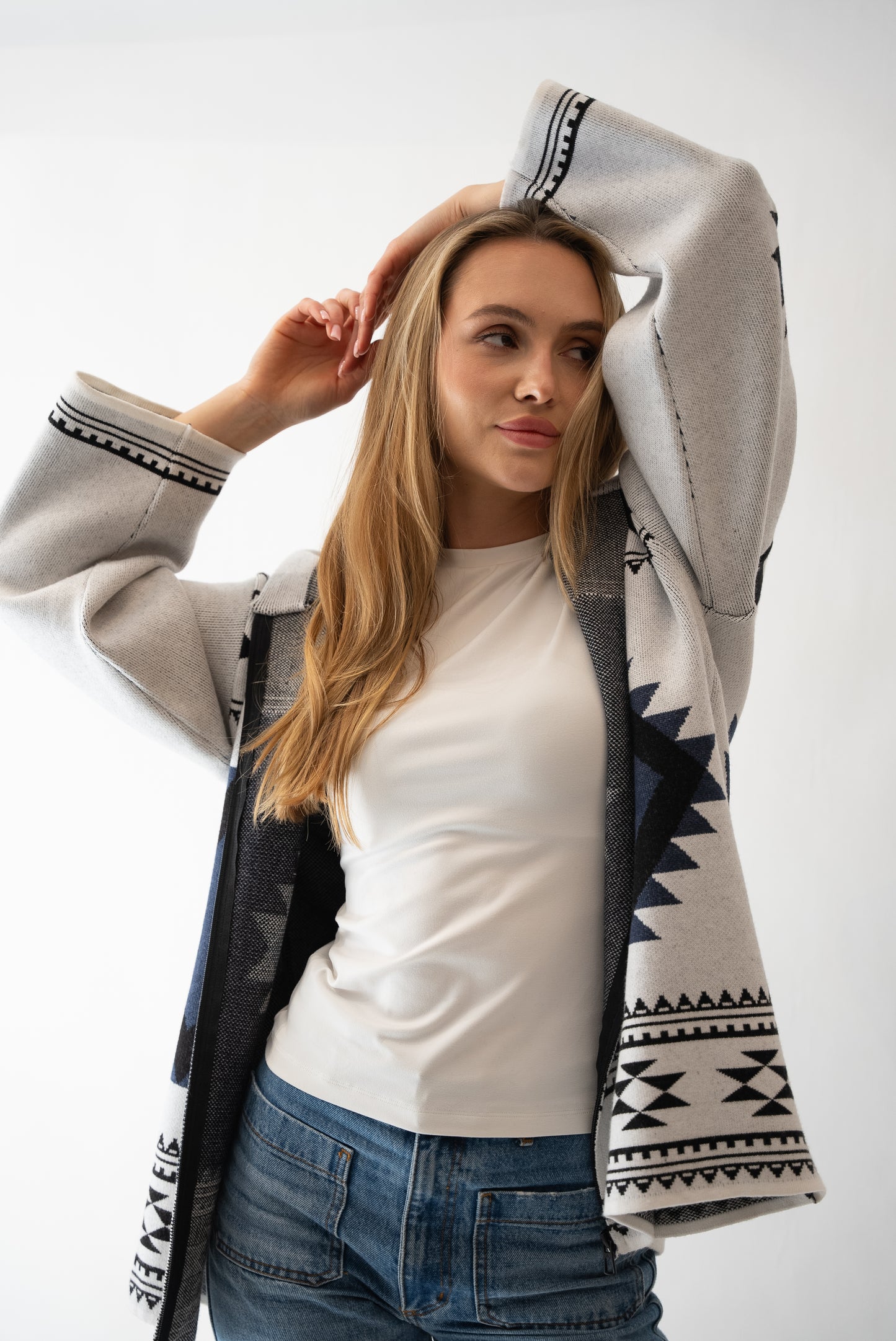 The Sophisticated Z Jacket-White-UNISEX