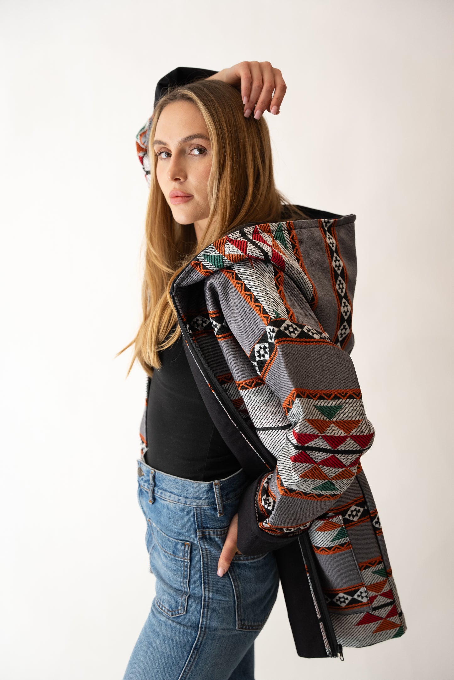 Charcoal Sadu Z jacket -Unisex