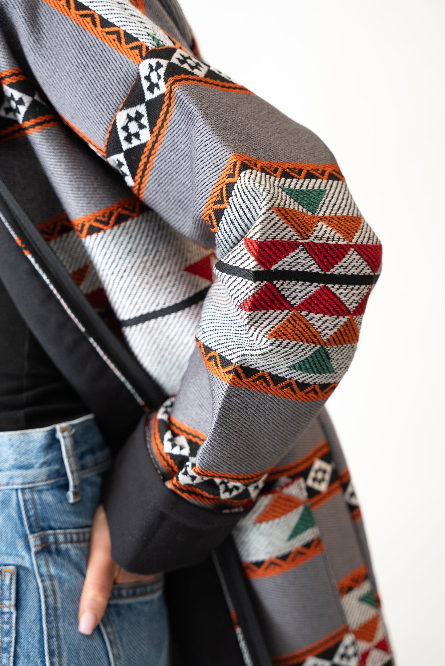 Charcoal Sadu Z jacket -Unisex