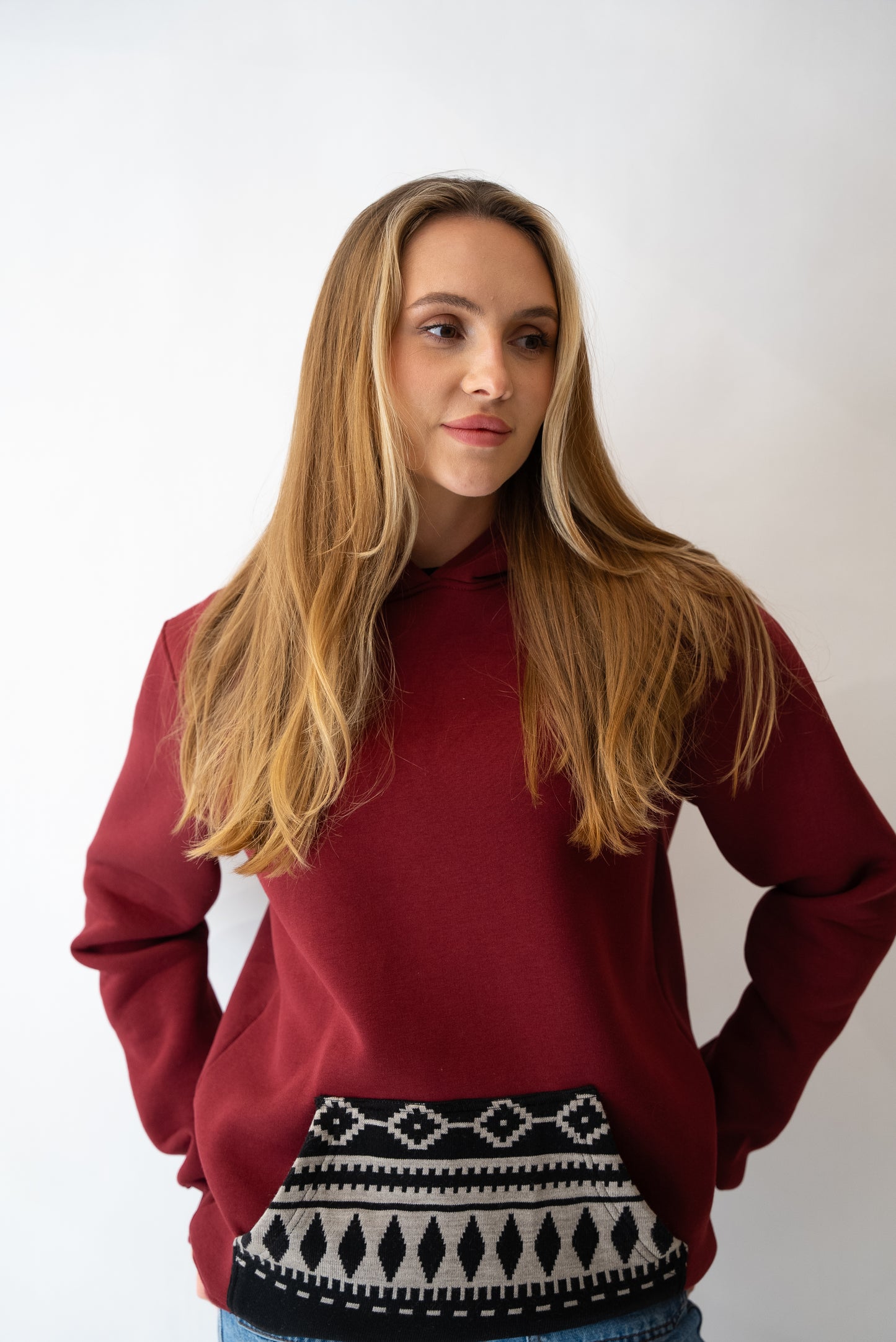 The Sadu Hoodie-Burgundy-UNISEX