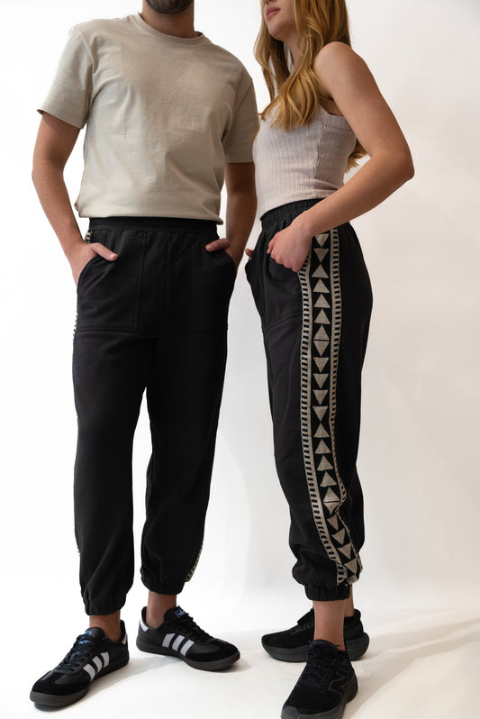 Sadu Jeggings Pants -Black-Unisex
