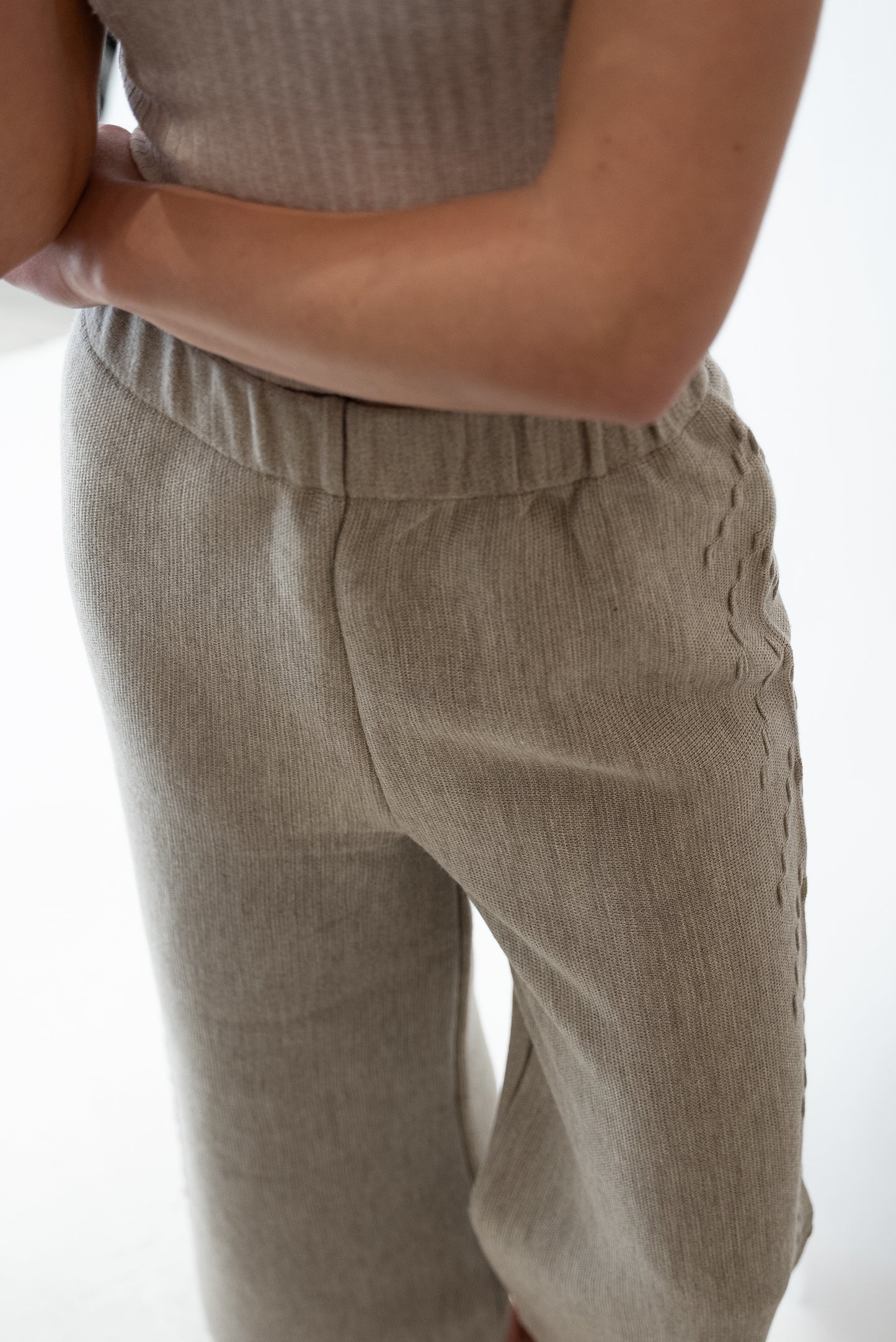 Nofa Straight Pants -Beige