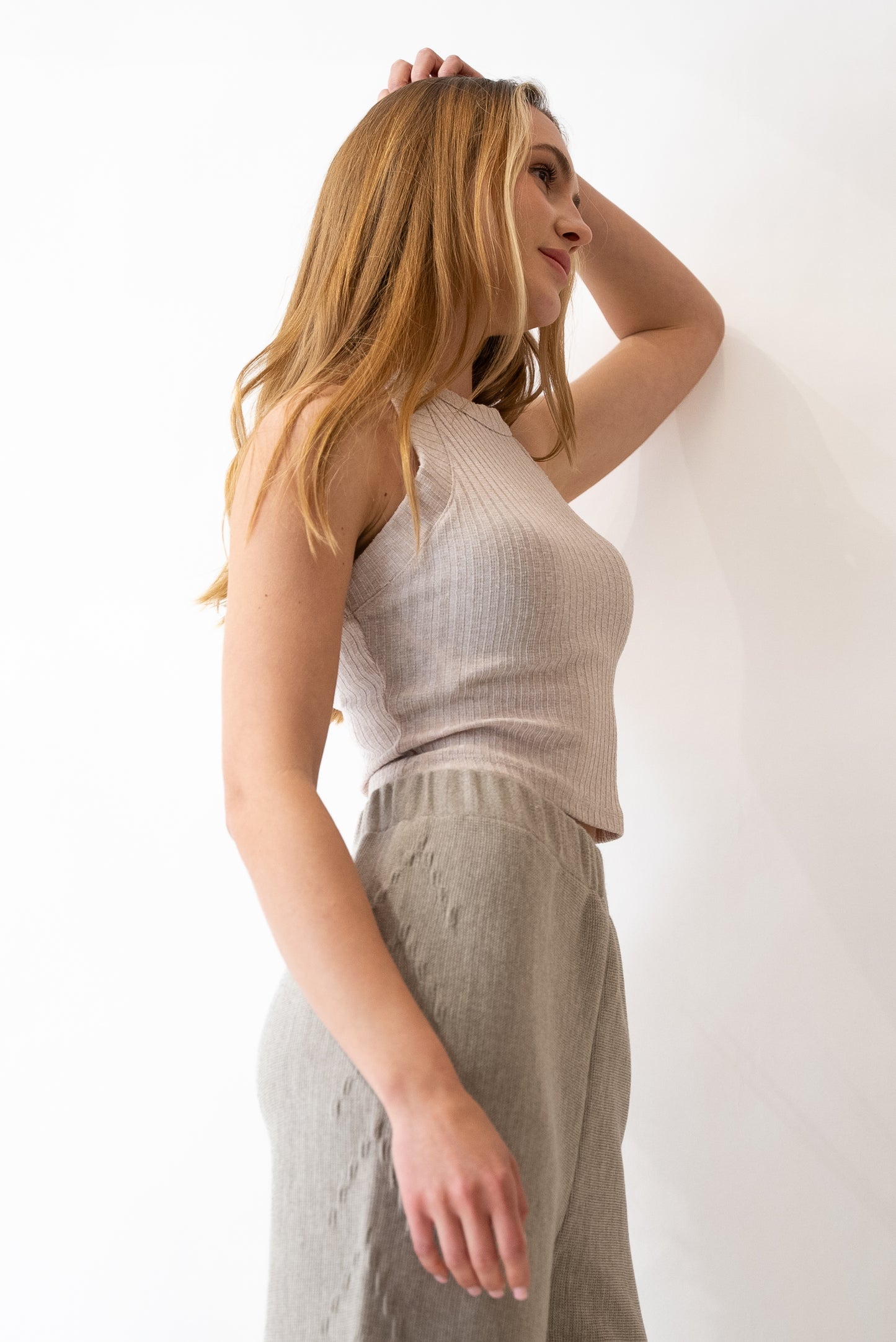 Nofa Straight Pants -Beige