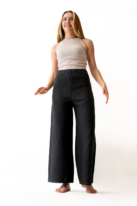 Nofa Straight Pants -Charcoal