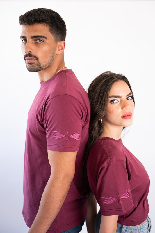Turath Burgundy Tshirt - Unisex