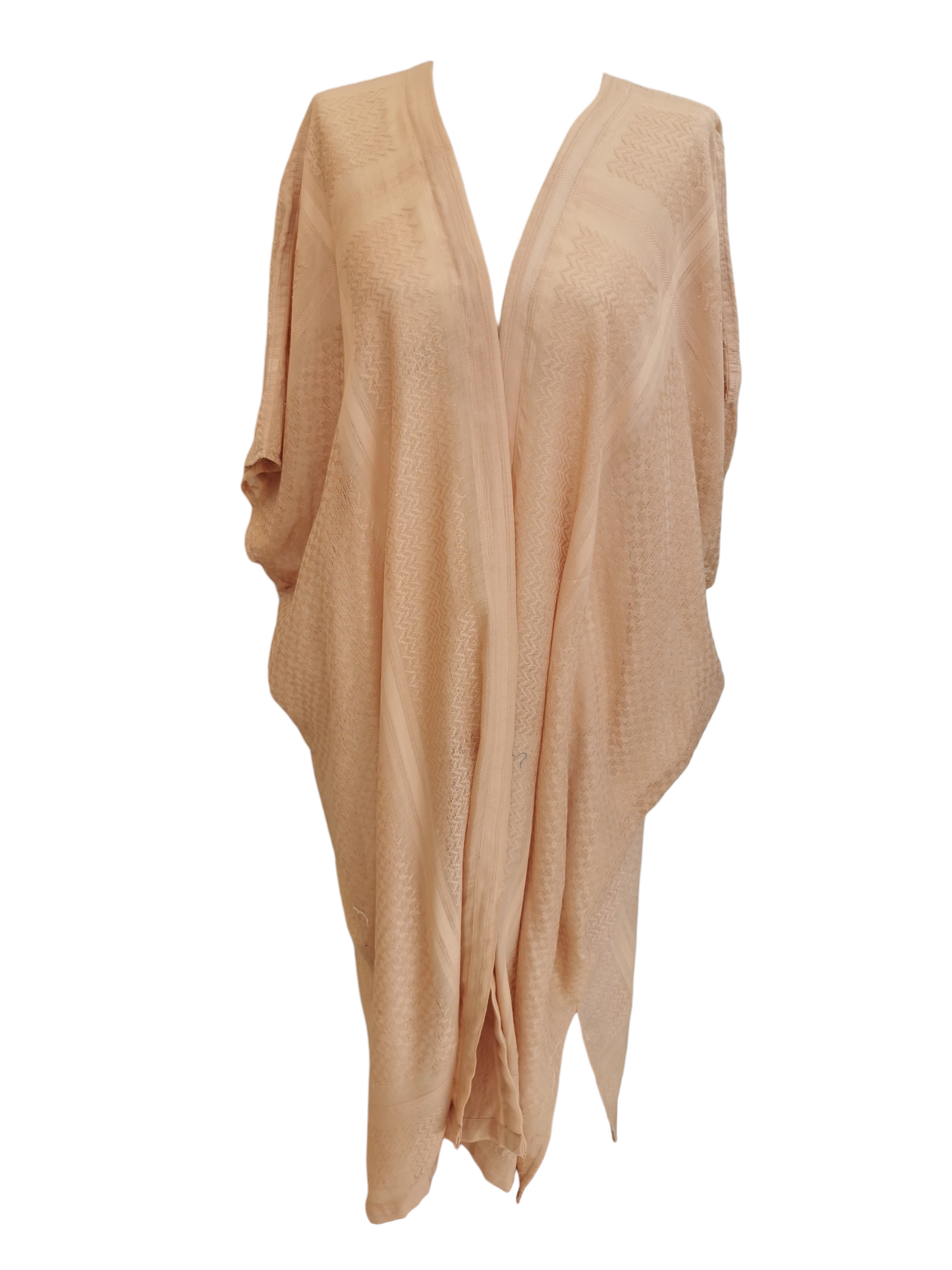 Light Brown Hatta Abaya With Eye Embriodery