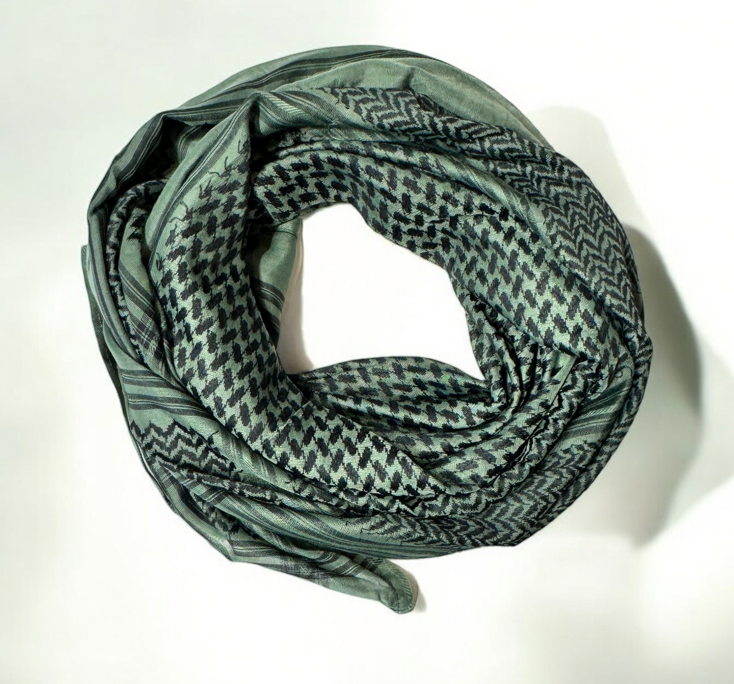 Olive & Black Scarf