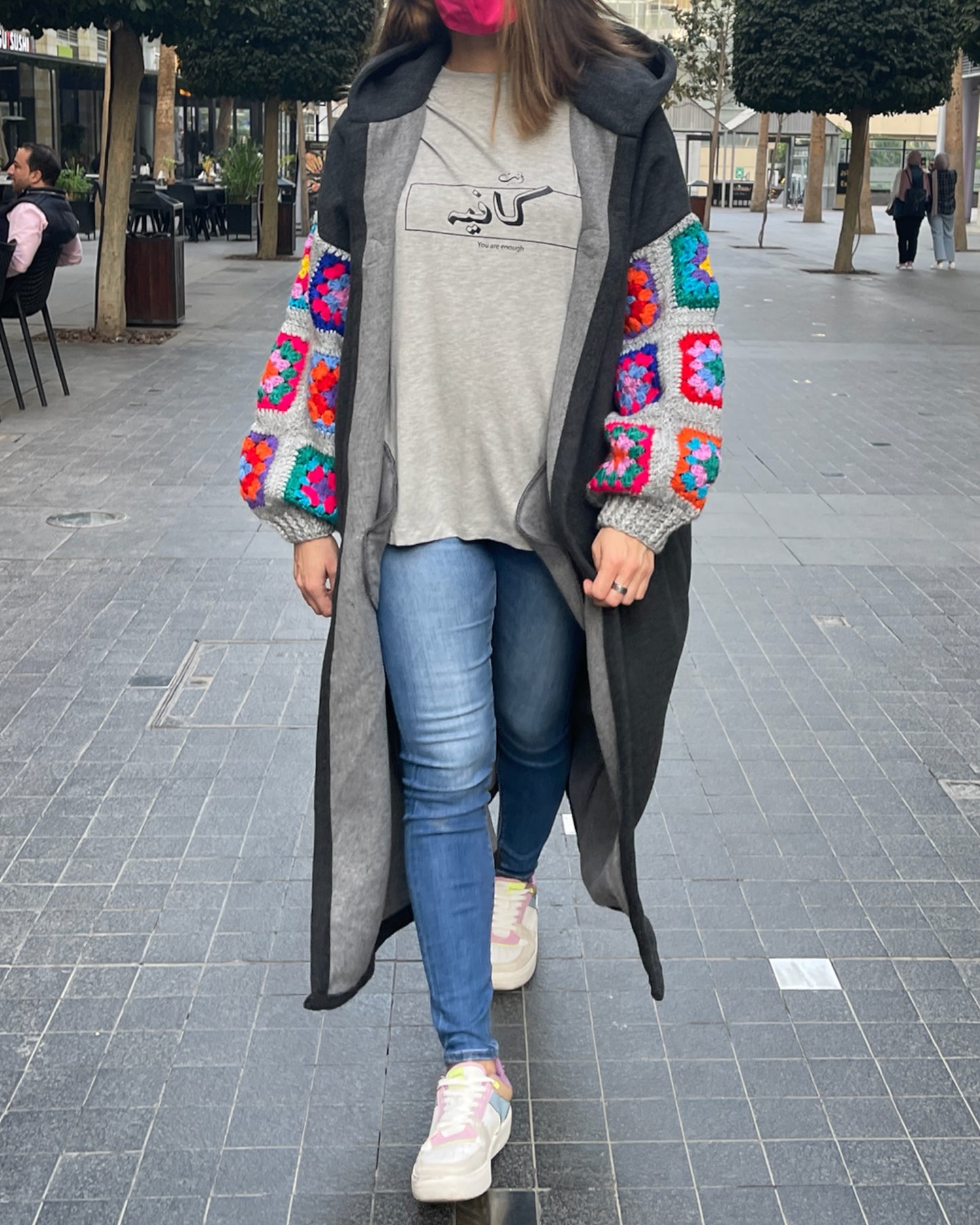 Charcoal Jackets with wool Sleeves
