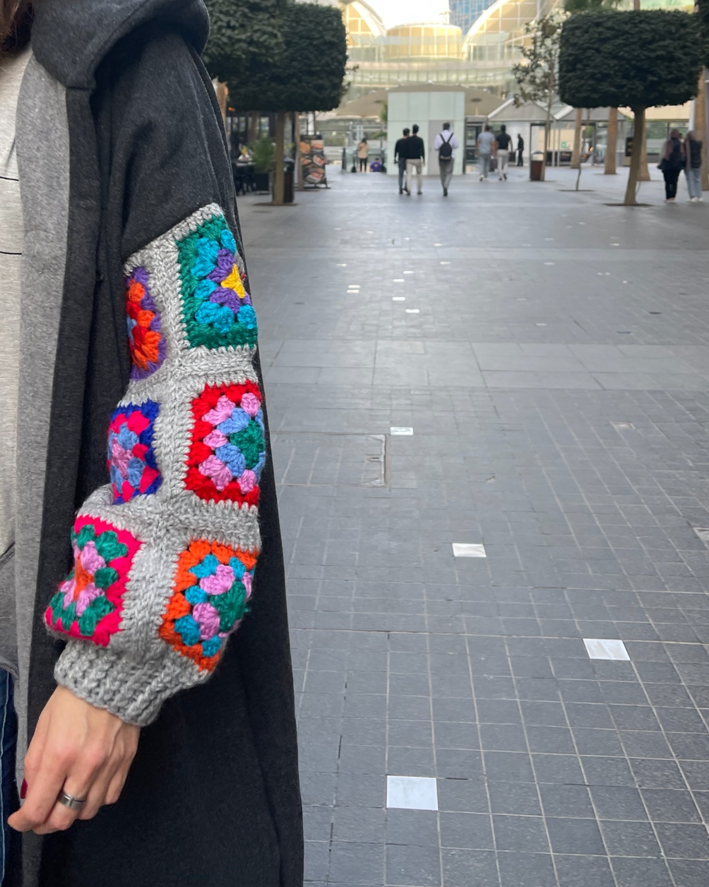 Charcoal Jackets with wool Sleeves