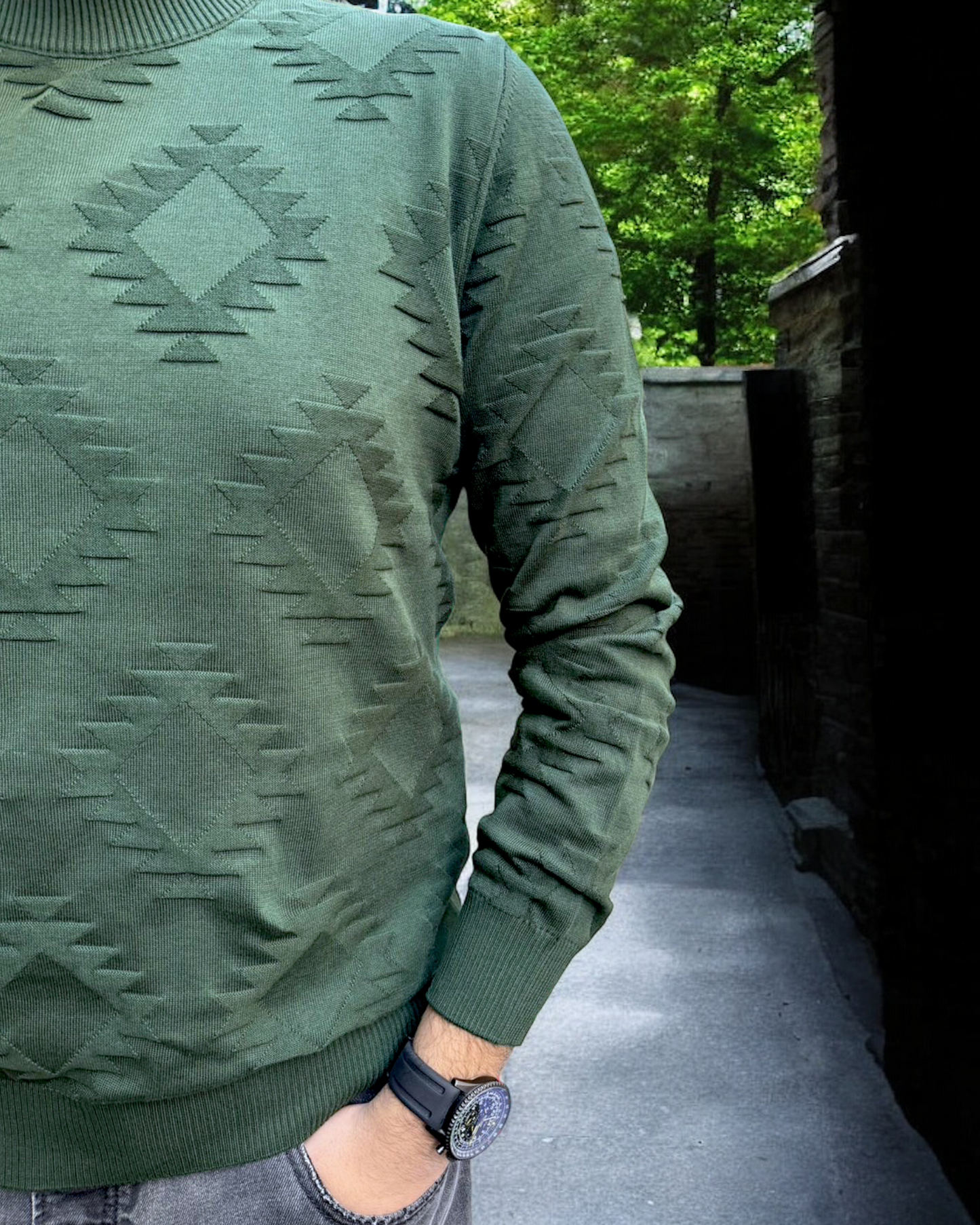 Al-Zein olive Top - UNISEX