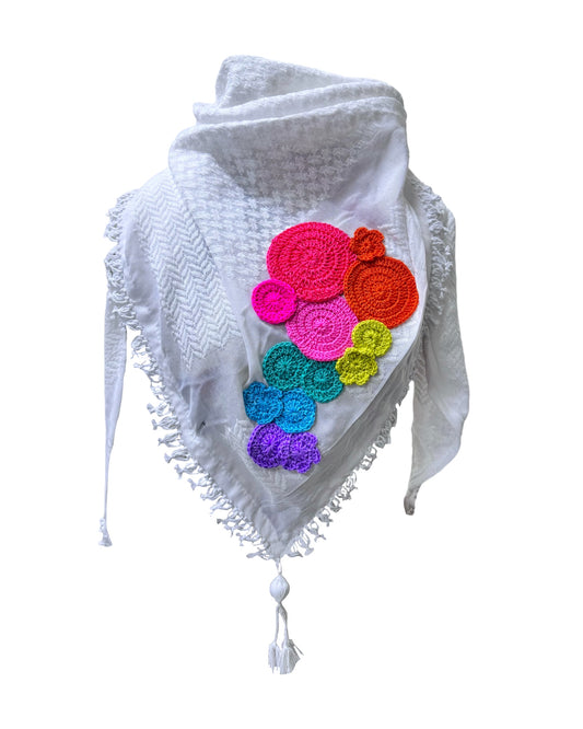 Al-Anoud White Hata Scarf