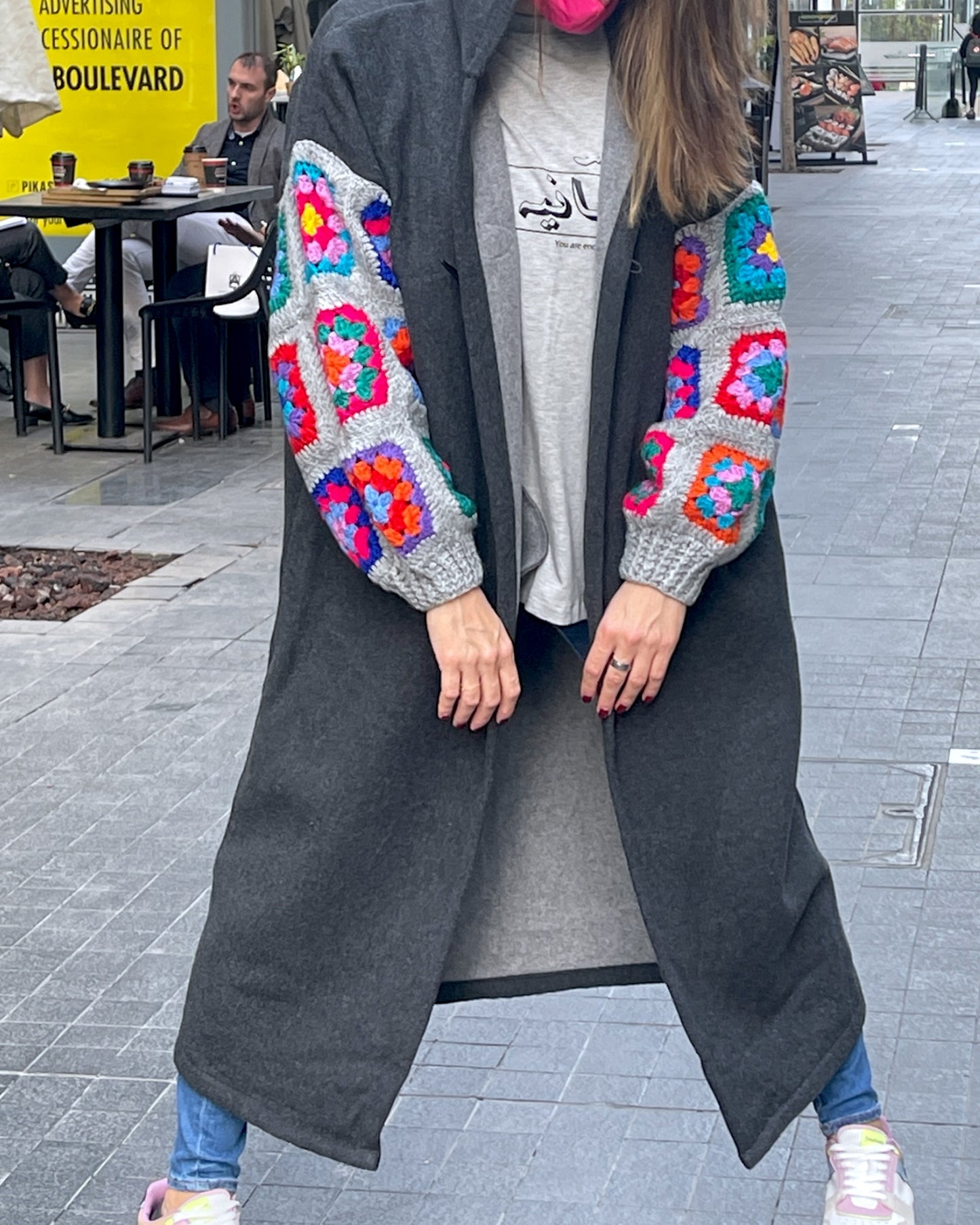 Charcoal Jackets with wool Sleeves