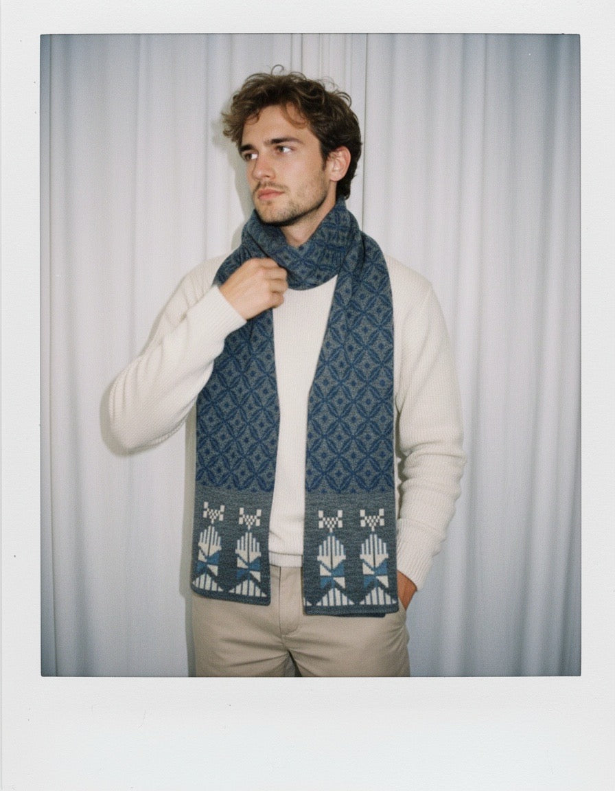 Bahja Blue Scarf - Unisex