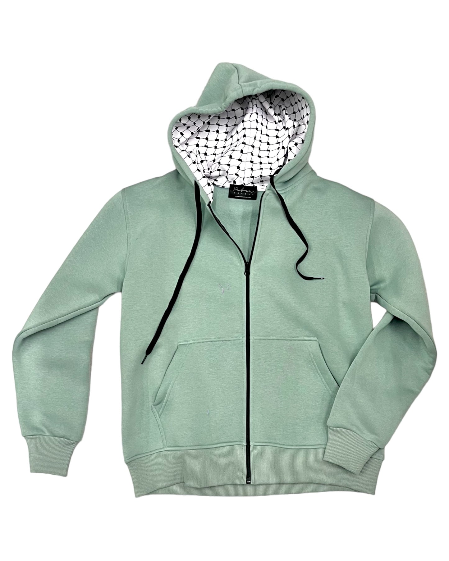 Pal zipped hoddie - mint green.
