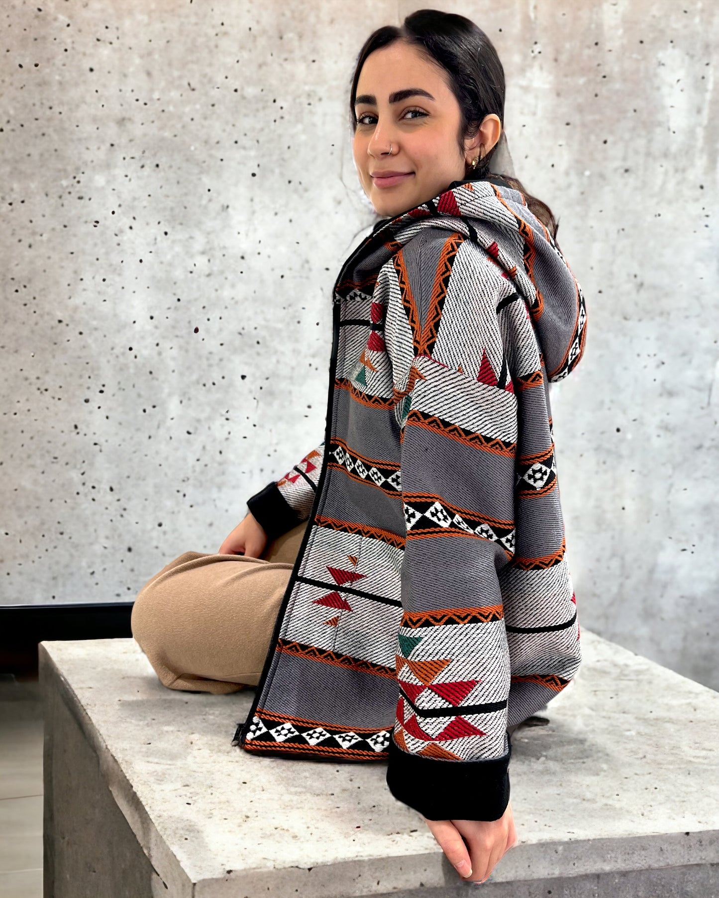 Charcoal Sadu Z jacket
