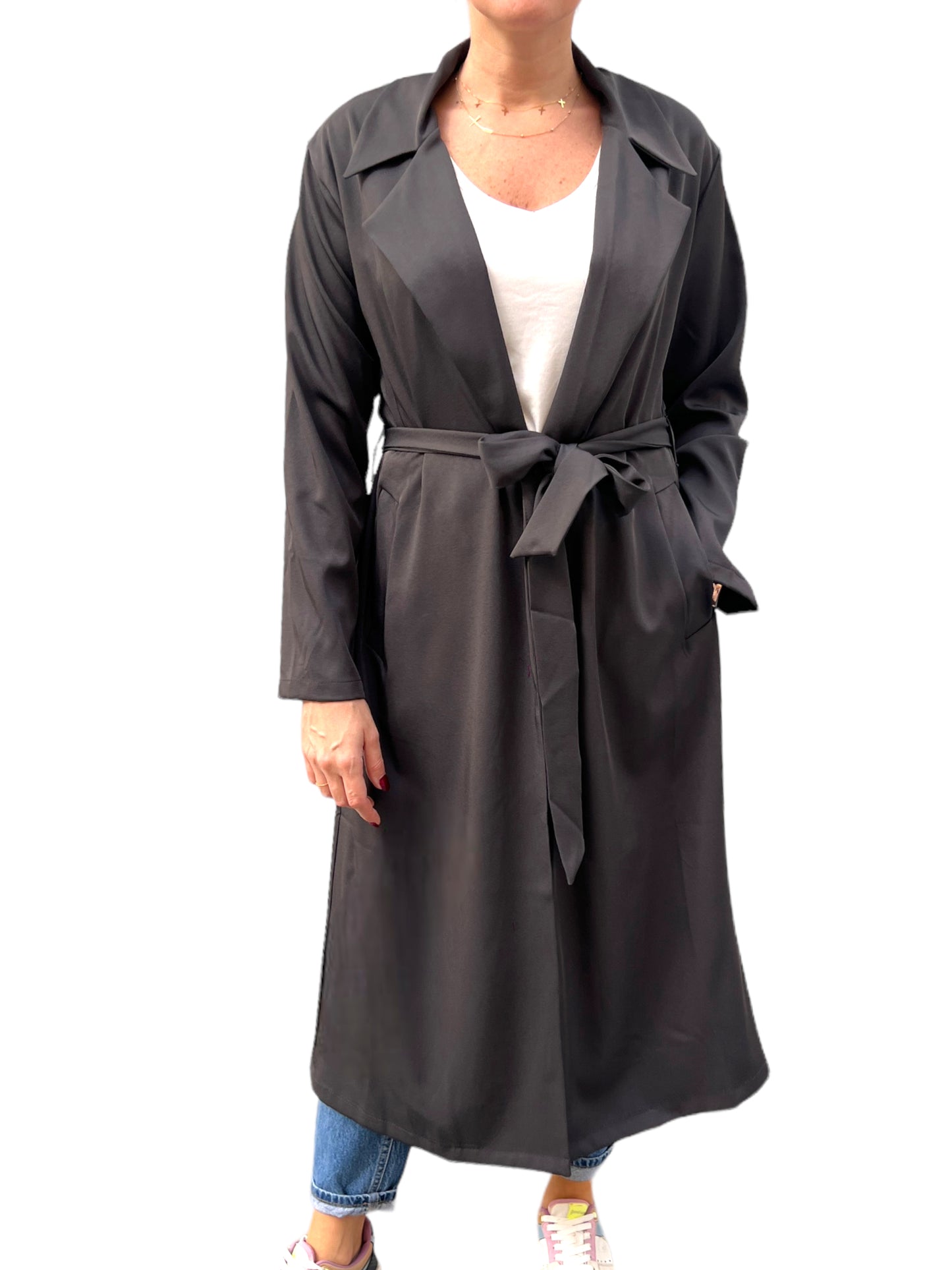 Sadu trench coat - charcoal