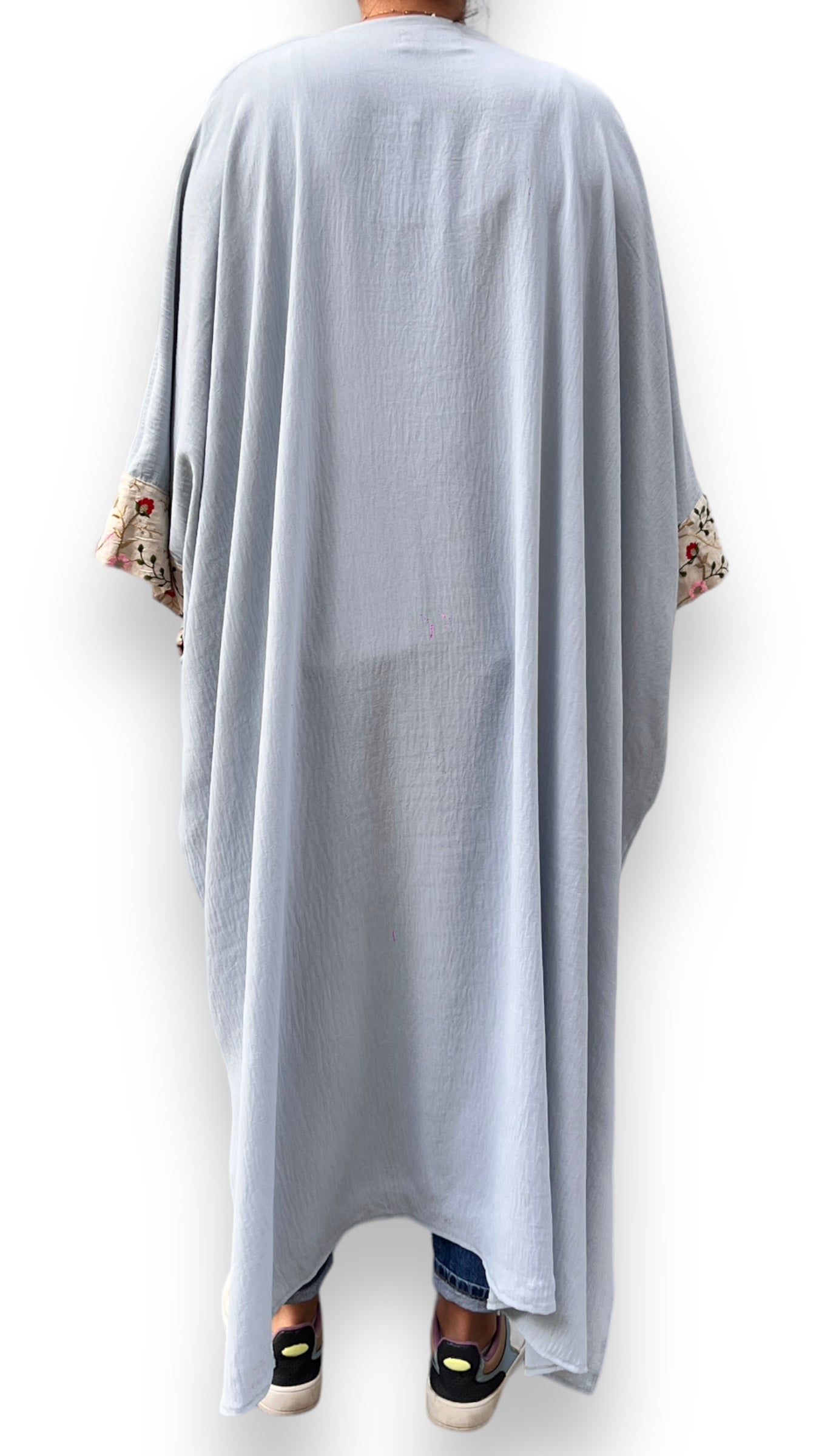 Oversized abaya light blue