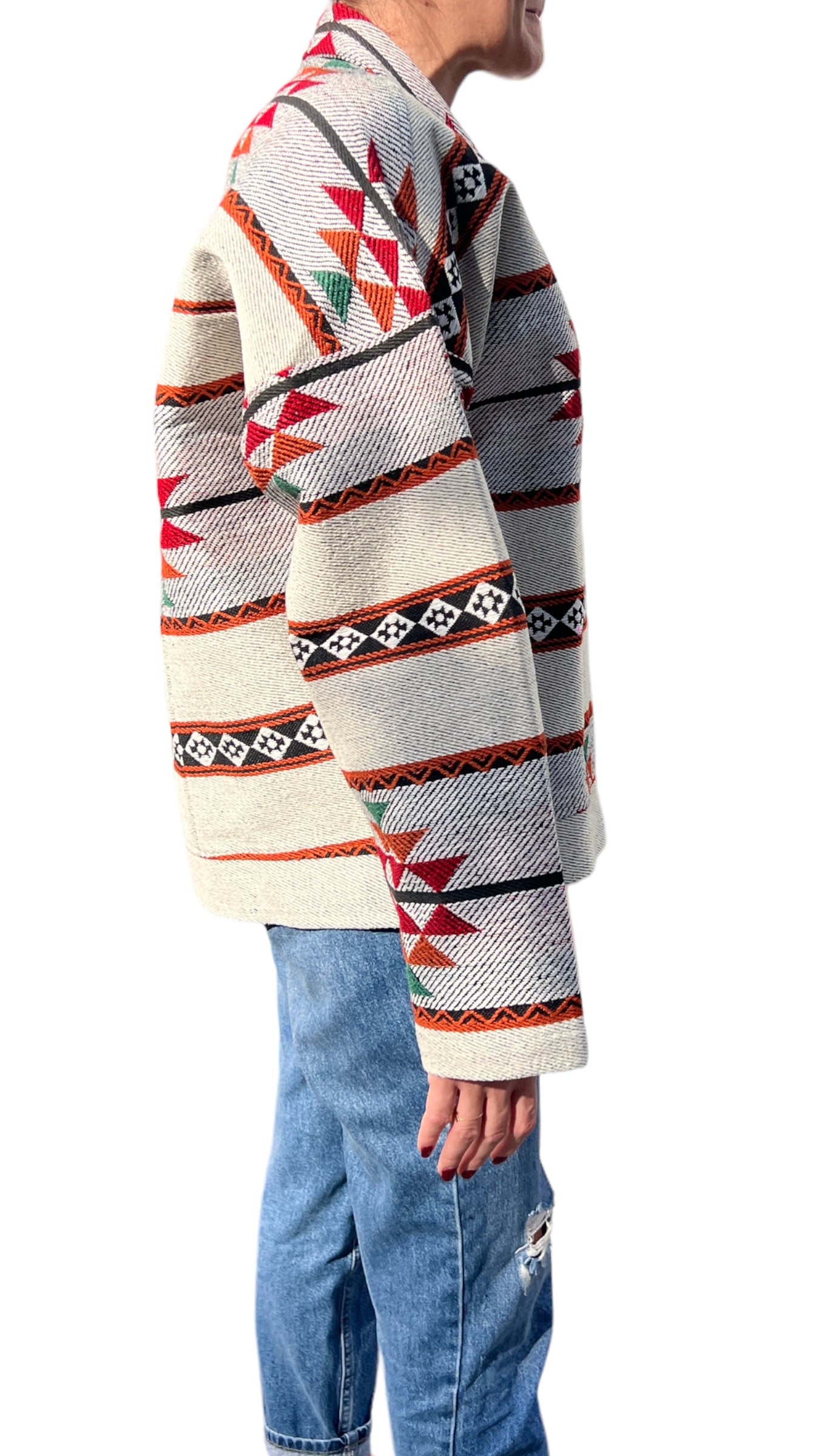 Beige Sadu Jeans Jacket