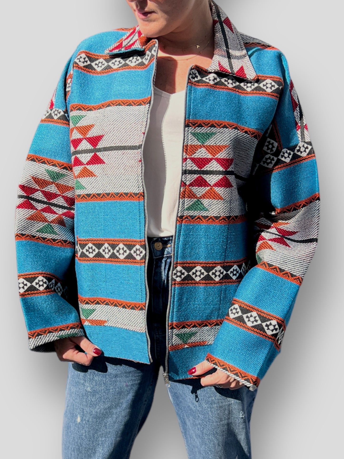 Blue Sadu Jeans Jacket