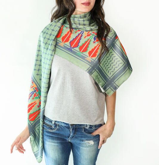 Zytouneh  Silk Scarf