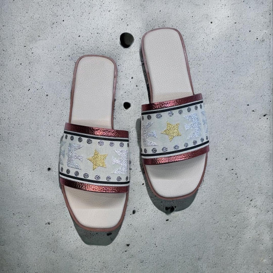 Stars and Peace Slip-Ons