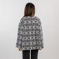 Badiya Weave Kimono - White with colorful stitches