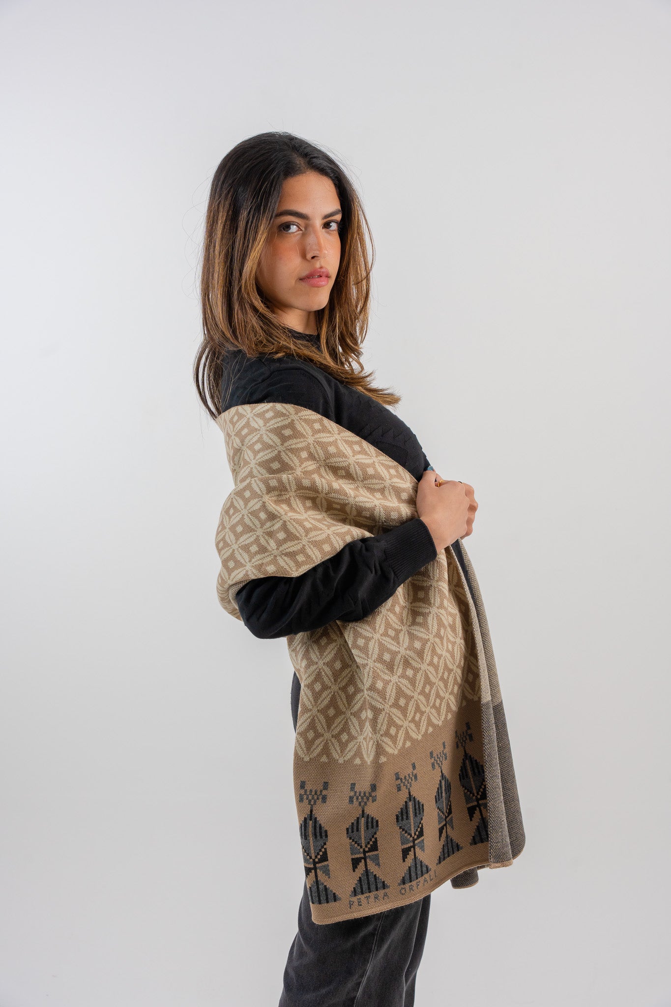 Bahja Light Camel Scarf - Unisex