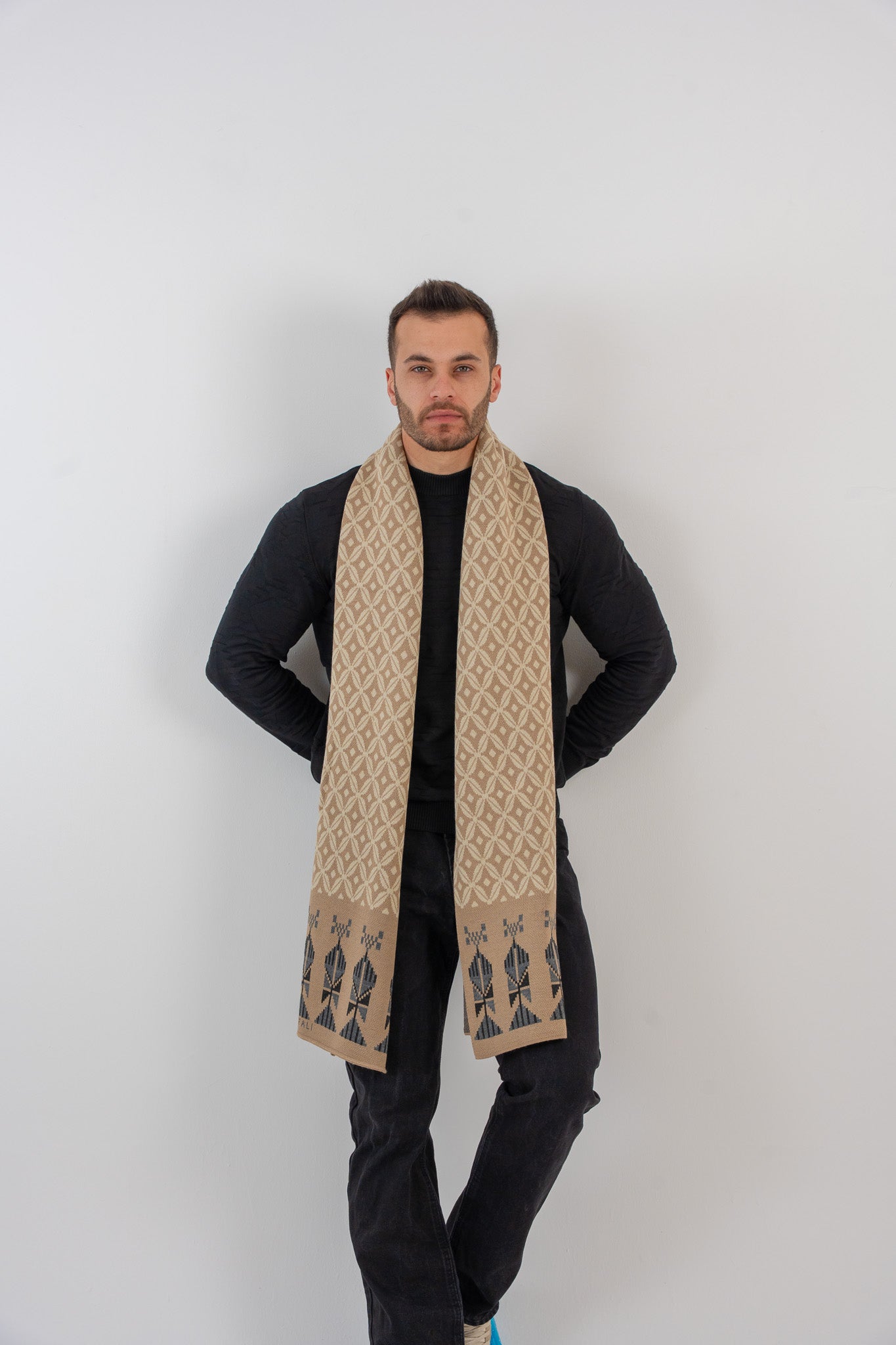 Bahja Light Camel Scarf - Unisex
