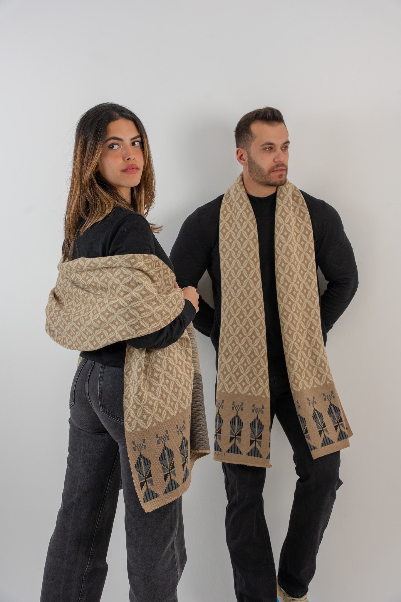 Bahja Light Camel Scarf - Unisex