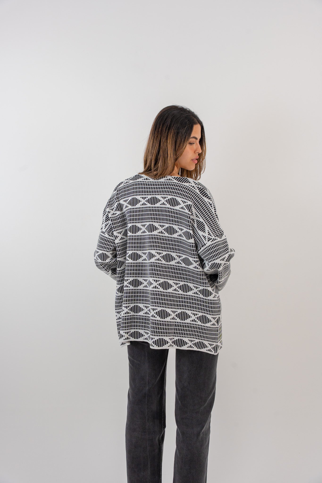 Badiya Weave Kimono - White