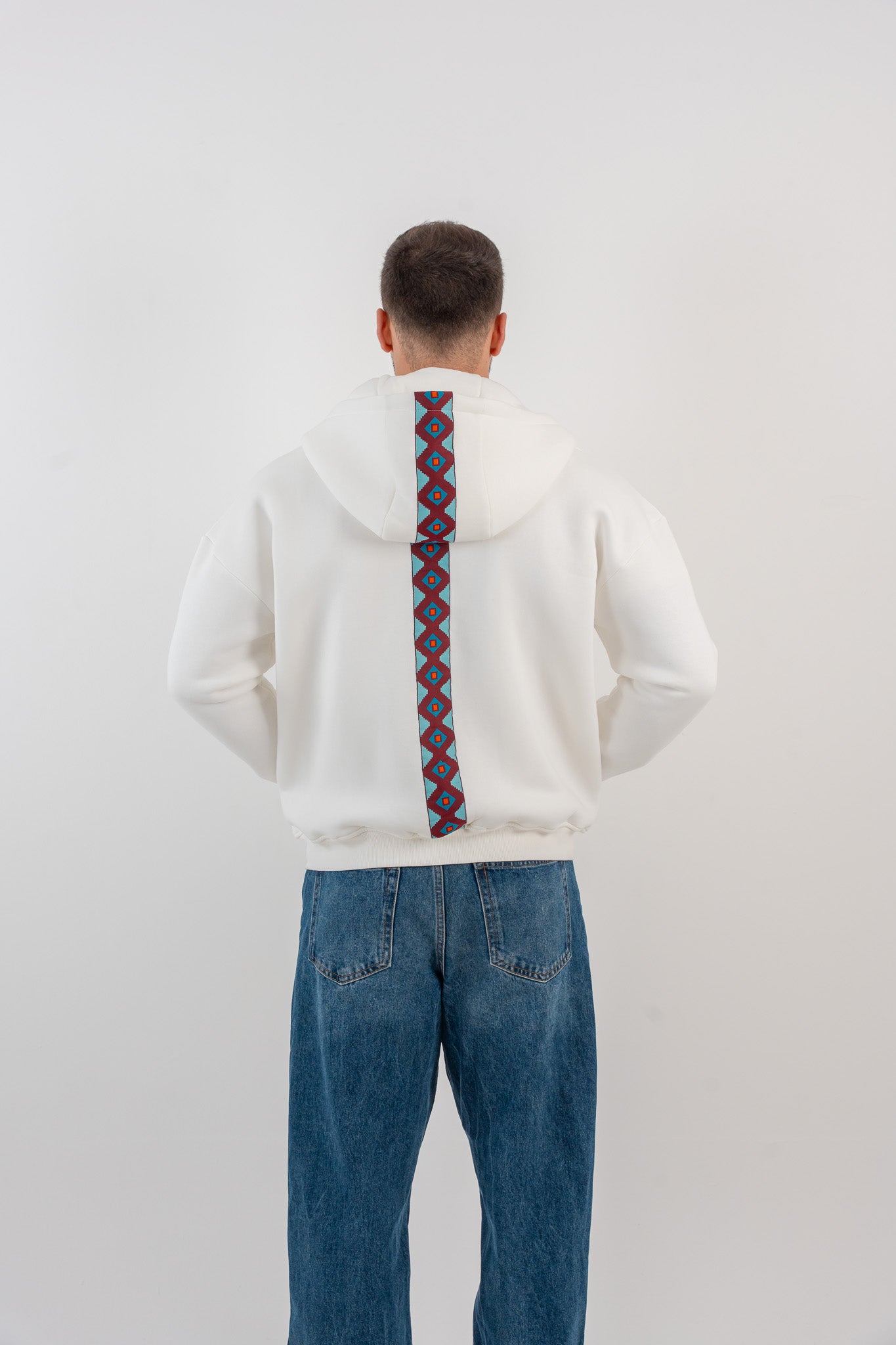 Zad Hoodie Jacket - White - Unisex