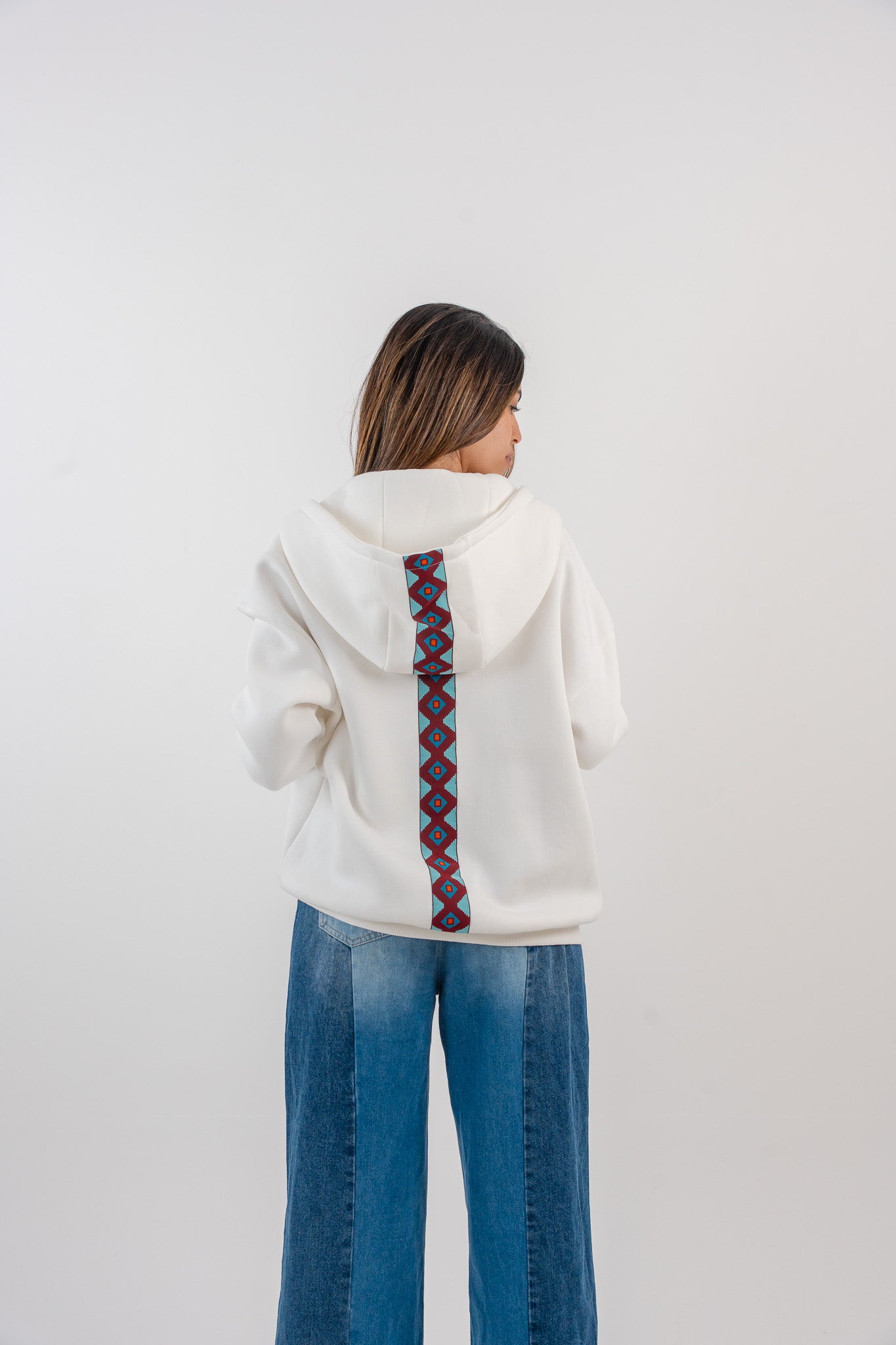 Zad Hoodie Jacket - White - Unisex