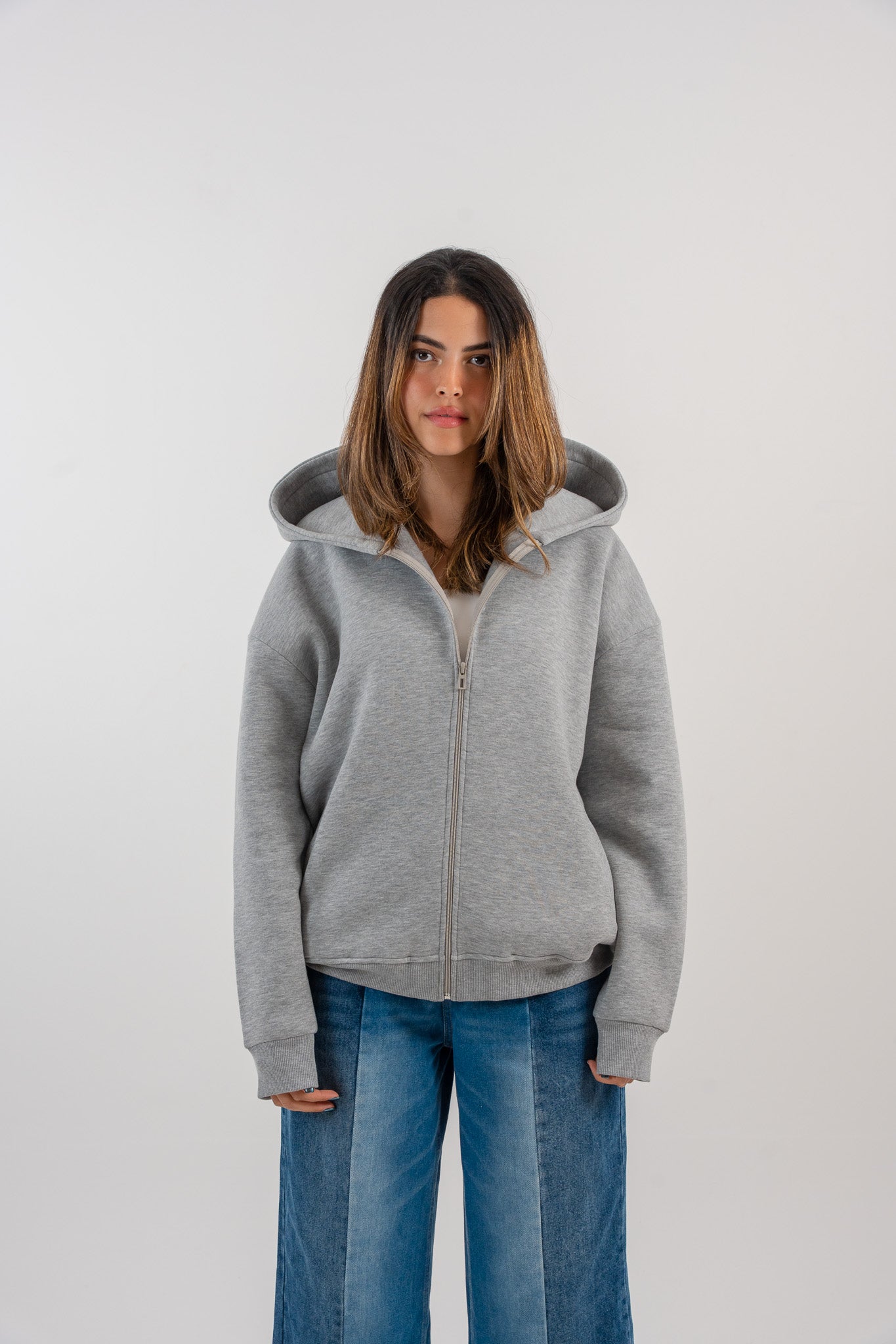 Zad Hoodie Jacket - Grey - Unisex