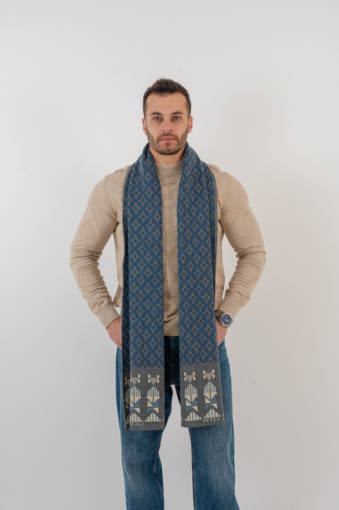 Bahja Blue Scarf - Unisex