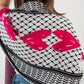 Pink Love Palestinian Scarf