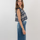 Kayan Vest - White & Navy