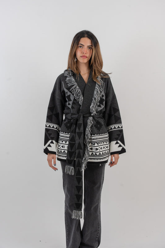 Muzna Jacket - Charcoal