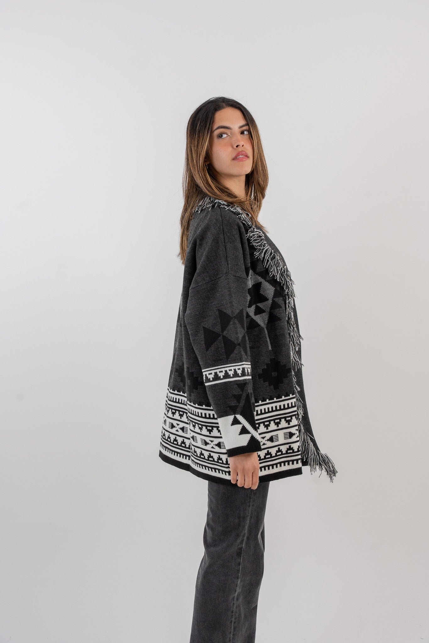 Muzna Jacket - Charcoal