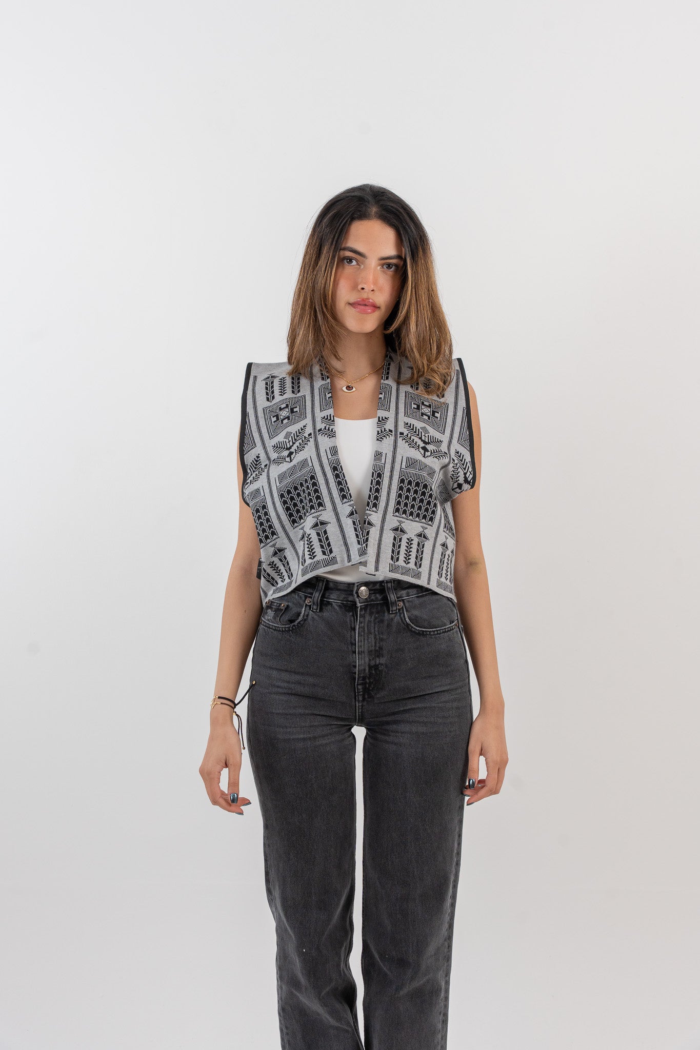Kayan Vest - Black & Grey