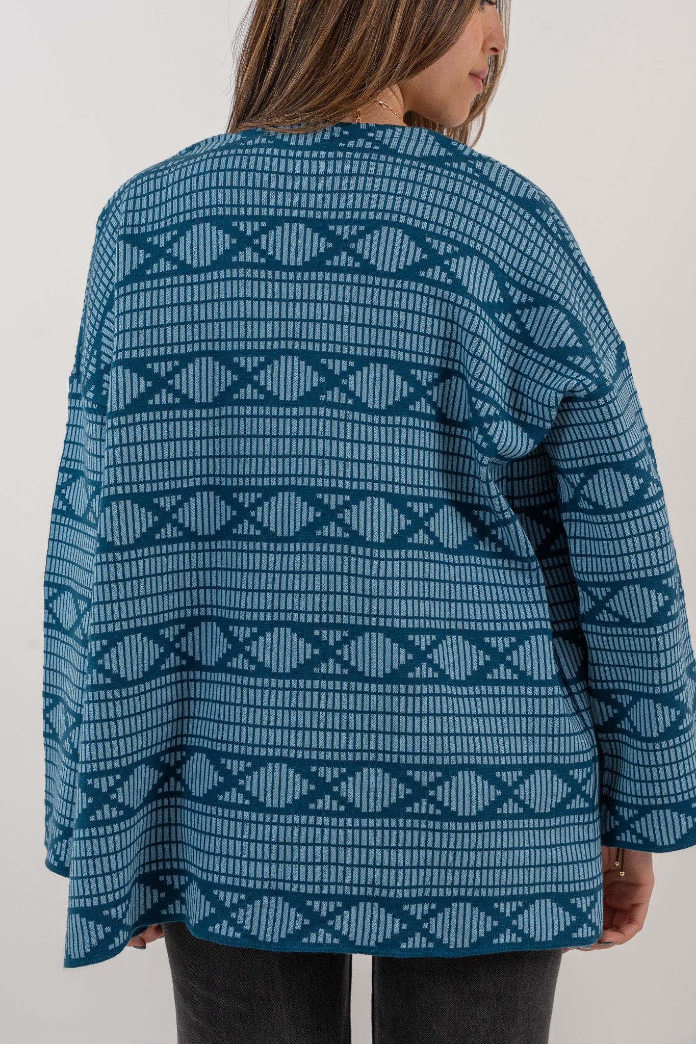 Badiya Weave Kimono - Blue