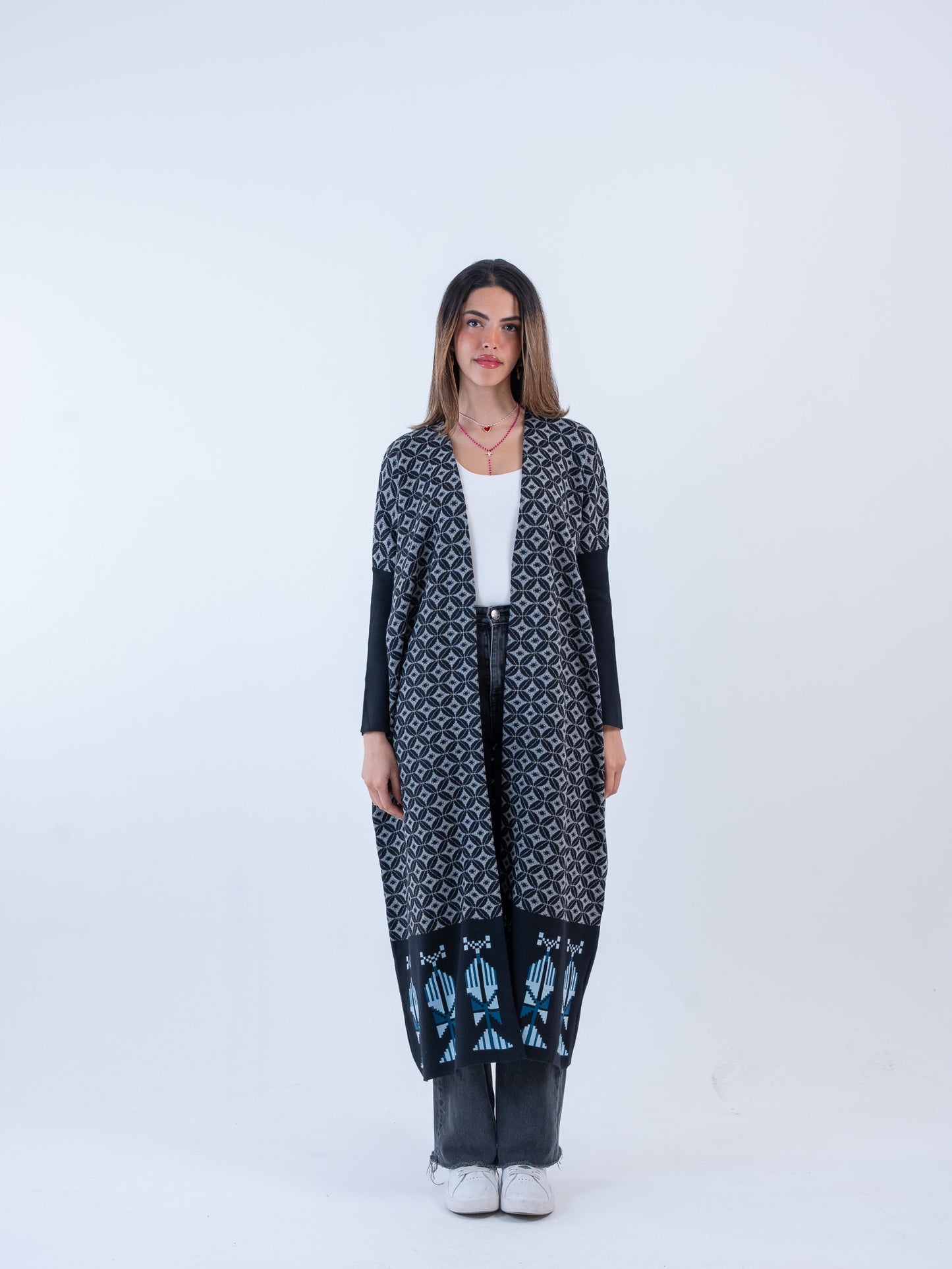 Bahja Long Kimono - Black