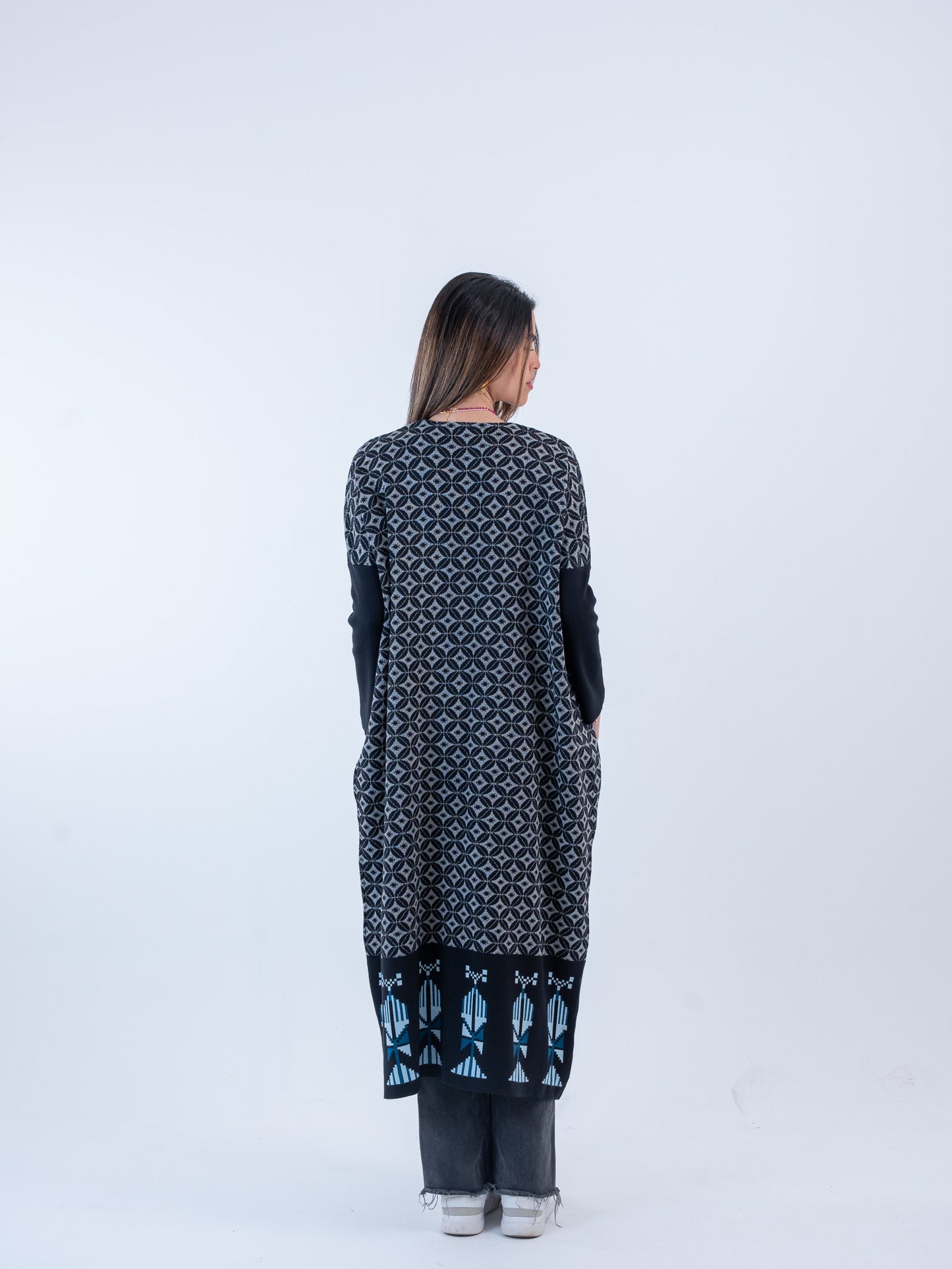 Bahja Long Kimono - Black