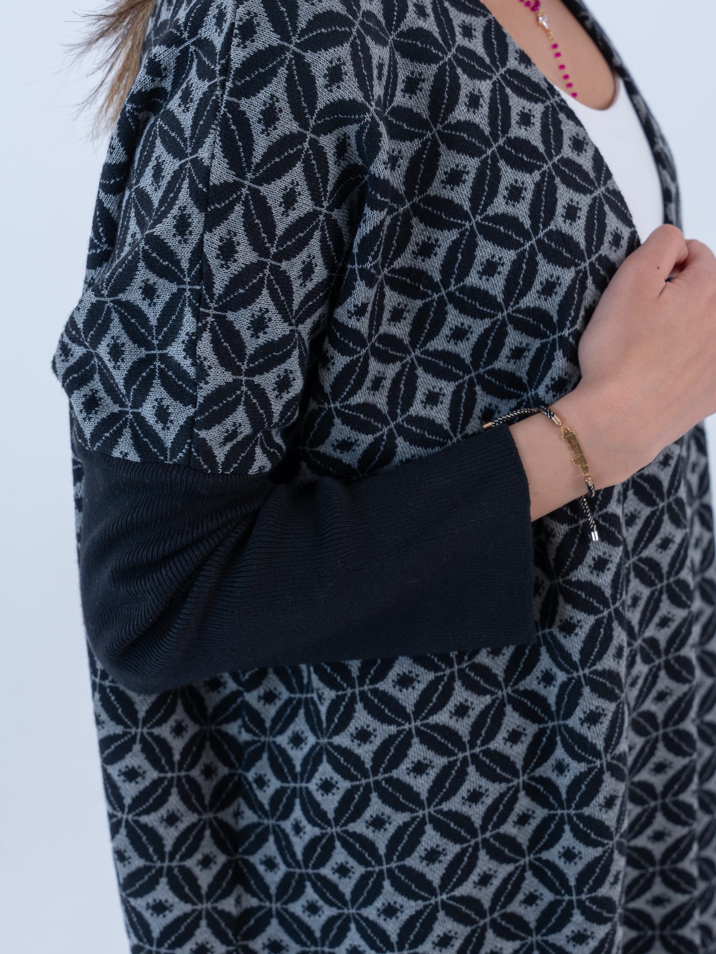 Bahja Long Kimono - Black