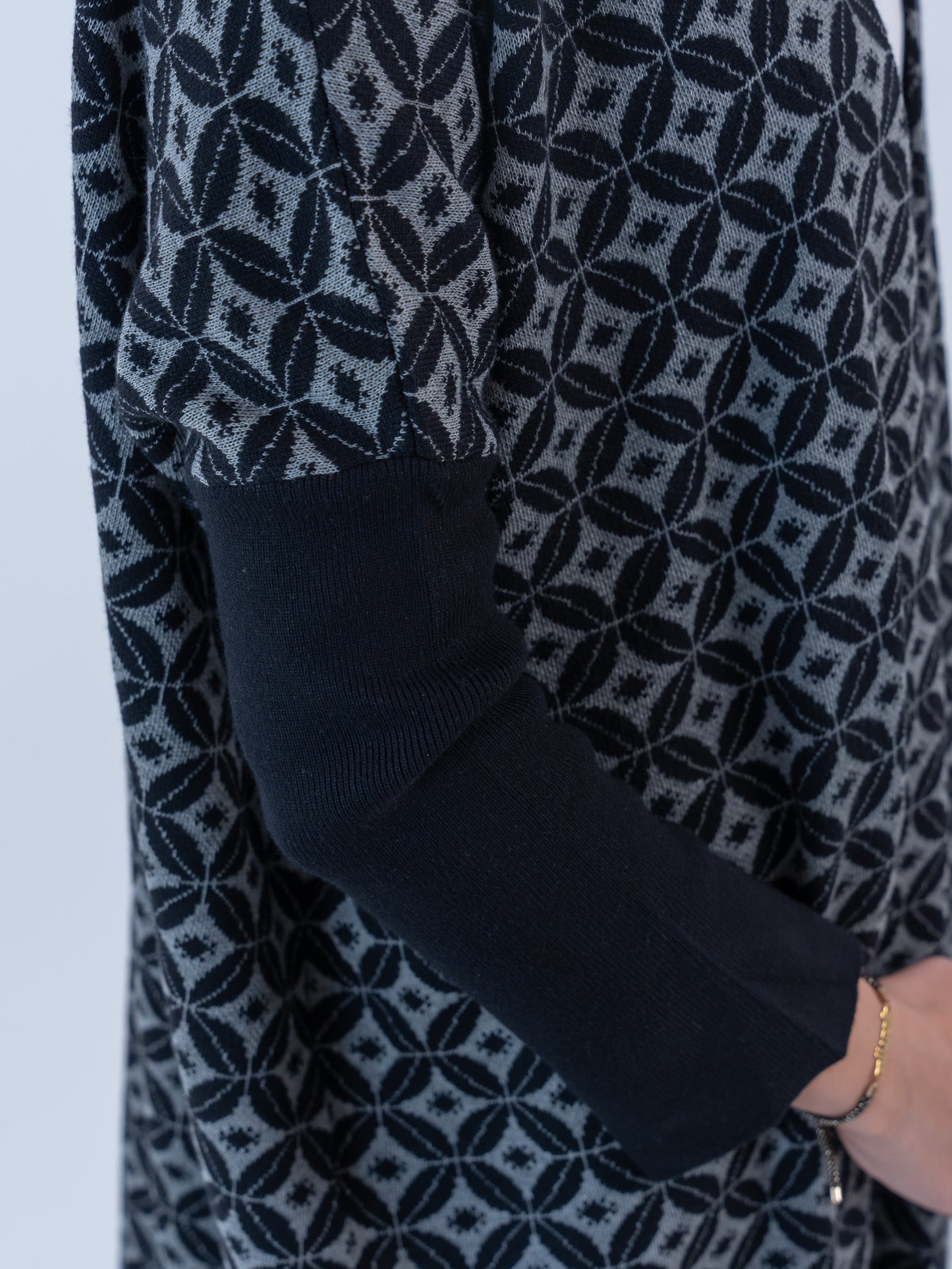 Bahja Long Kimono - Black