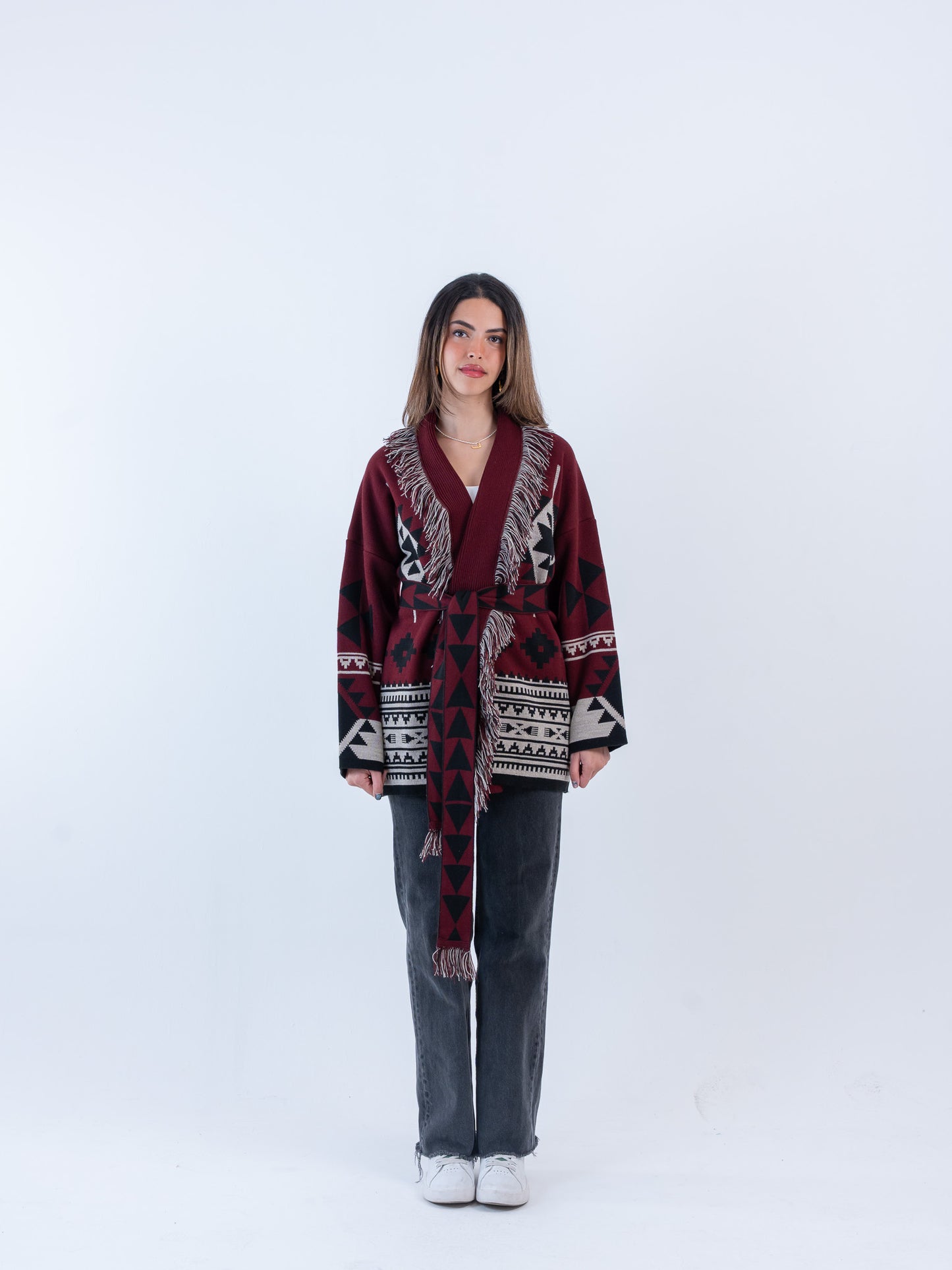 Muzna Jacket - Burgundy