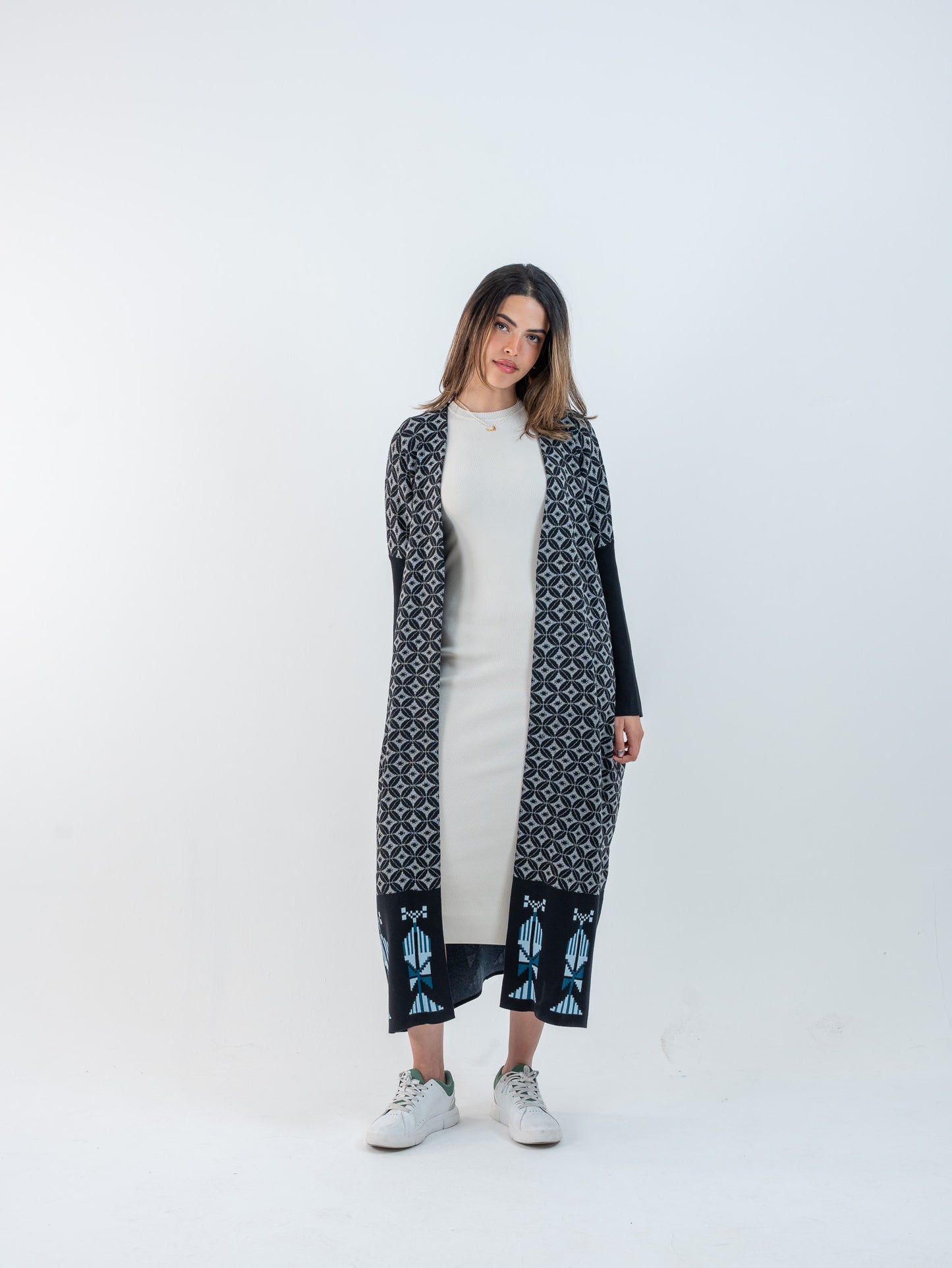 Bahja Long Kimono - Black