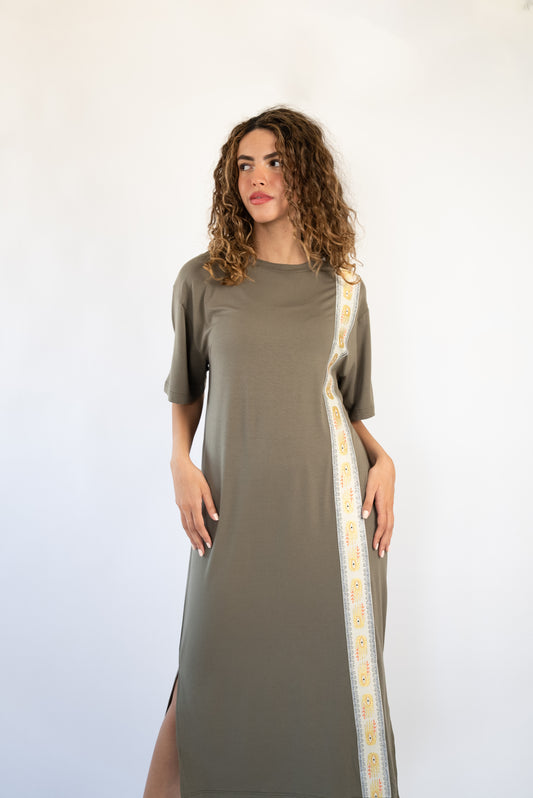 The Bold Thread Tshirt Dress - Olive